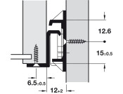 Drawer Runner Roller/Base Sgl 35kg 600mm Wht