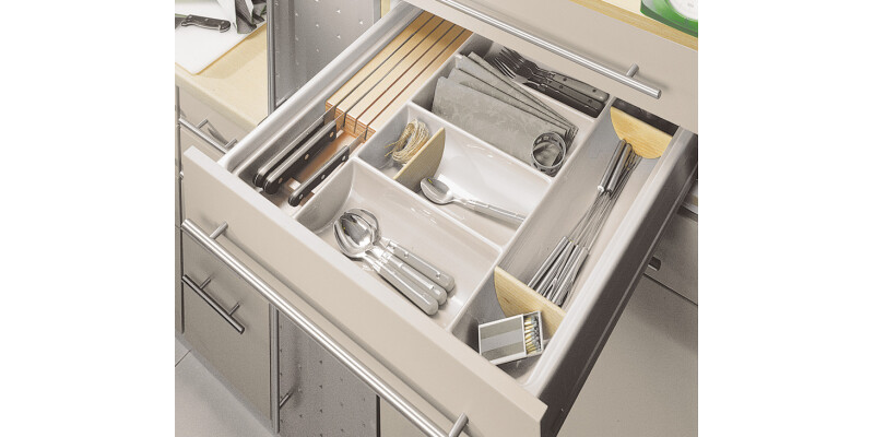 Cutlery Ins 45/60 450mm HG Pl Slv/Gry