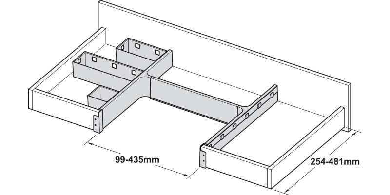 Banio Add Fixing Rail for Storage White