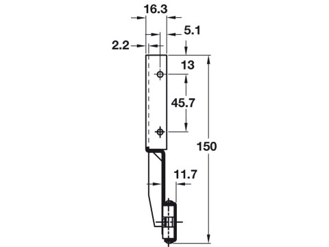 Pivot Sliding Door Runners, for Cabinet Doors, Accuride 1234