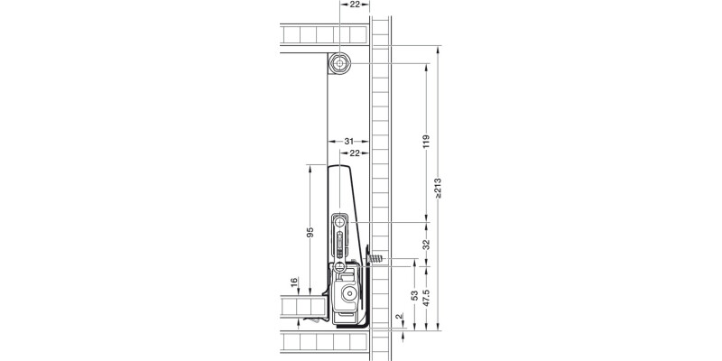 MX Round Rail Set 400mm Gry/Slv