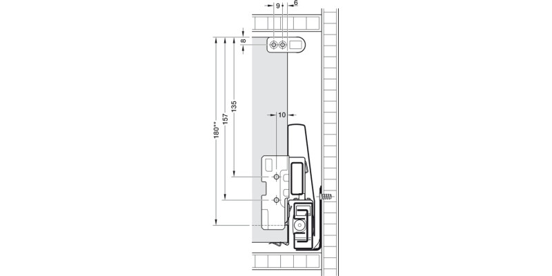 MX Round Rail Set 400mm Gry/Slv