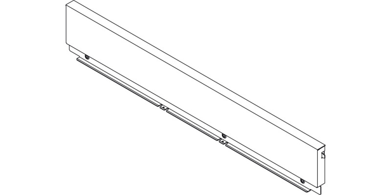 NovaPro Scala St Drawer Back 90/1000mm Slv