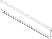 NovaPro Scala St Drawer Back 90/400mm Slv
