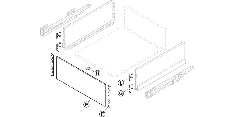 NovaPro Scala InDrw Front CTL 186mm Stn