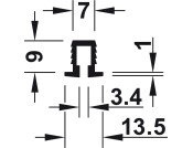 Slido Cls 30IF Rev Track 3.0m Pl Bwn