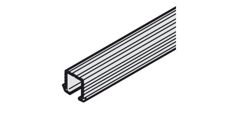 Top Track, Single, Groove Mounted, for Sliding Cabinet Doors, Slido F-Line21