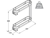 PO Storage 2-Tier 150mm Full LH
