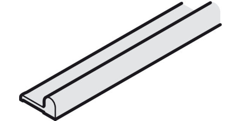 Running/Guide Track, for Sliding Cabinet Doors, Slido F-Line15 55A