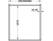 VS SUB 500mm PO Bskt DoorFix 1xSph Chr