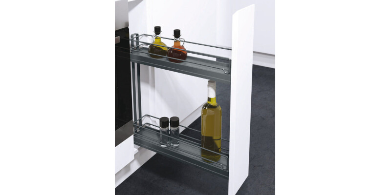 Storage Basket Set, for Cabinet Width 150 mm, 90deg, Vauth-Sagel VS SUB Slim