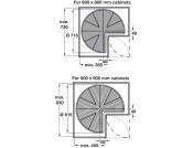 3/4 Carousel Set Wire 645-790 Cab 900mm