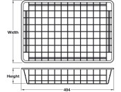 W/Robe Basket 494x536x175mm White 600mm