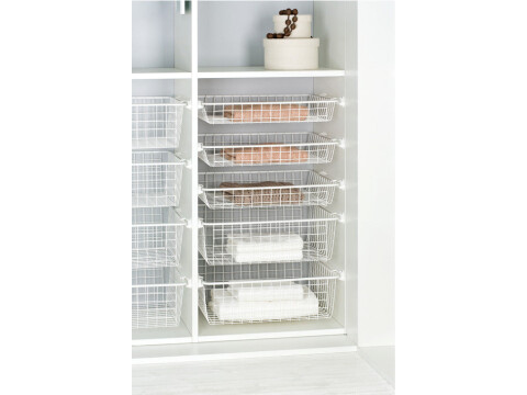 Wardrobe Basket, Depth 494 mm, Load Capacity 15 kg, Steel
