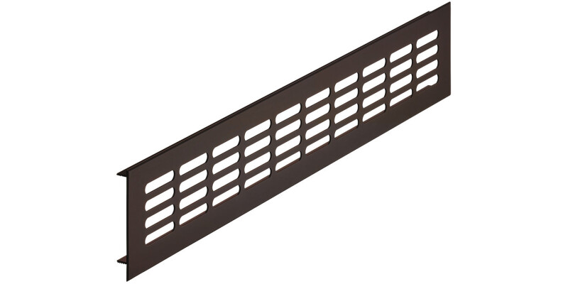 Ventilation Grille, for Recess Mounting, Height 60 mm, Flange Depth 15 mm