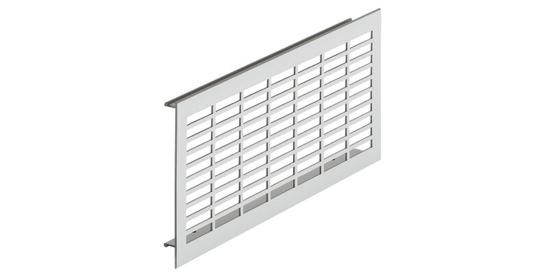 Ventilation Grille, for Recess Mounting, Height 110 mm, Recessed Height 96 mm, F