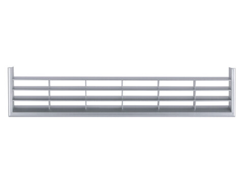 Ventilation Grille, for Recess Mounting, Length 367 mm, Height 79 mm