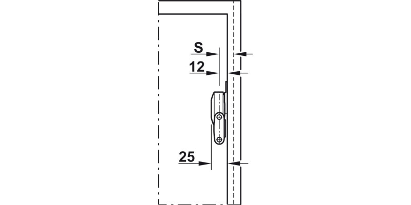 Duo Std Flap/Lid Stay 28mm Hospa NP