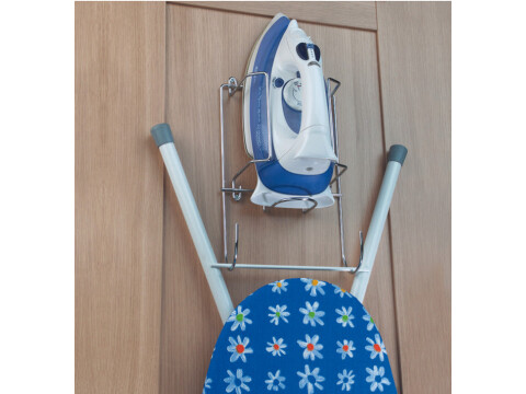 Wire Holder, for Iron and Ironing Board, Steel