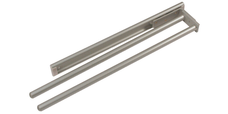 Towel Rail, with Two Arms, Aluminium