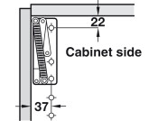 Swing Up Flap 85D Hinges Spr RH 180N