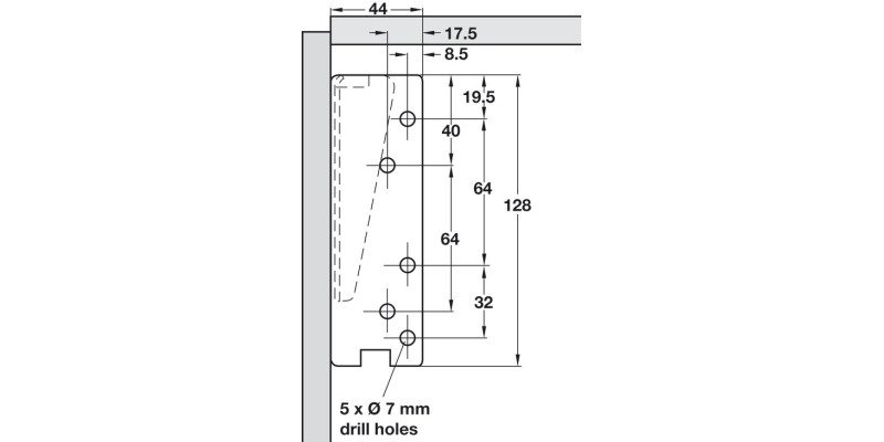 Swing Up Flap 85D Hinges Spr Both 2x180N