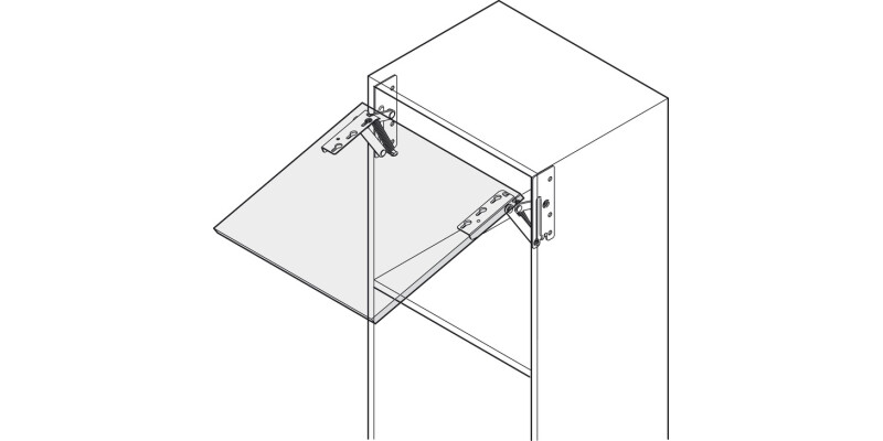 Swing Up Flap 85D Hinges Spr Both 2x180N