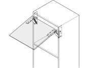 Swing Up Flap 90D Hinges Spr Both 2x180N