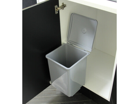 Swing Out Waste Bin, for Hinged Door Cabinets, Square Design, 13 Litres