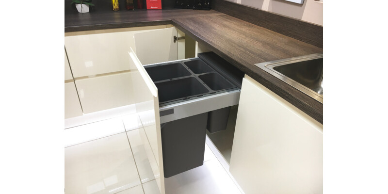 Blum/DWD Bin Set 500mm 2x32L DGrey
