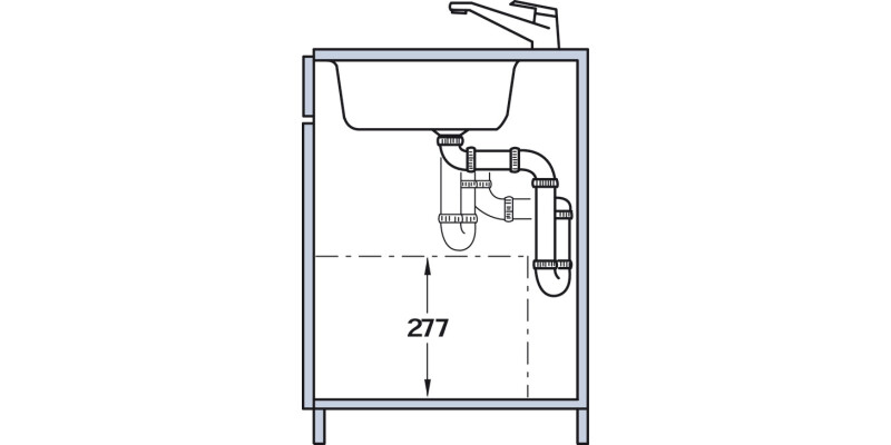 One2Four FS Waste Bin 600mm 6+13.5+21L
