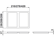 One2Four Waste Bin Lid 21L