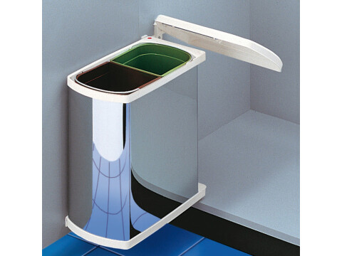 Waste Bin, 2 x 8 Litres, Hailo Duo