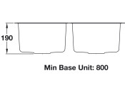 RM UB3535/ Atlan.Classic 787mm 2.0B Sink
