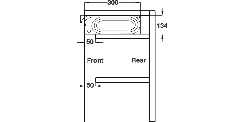 Tambour Door Sys 500x720mm SAA