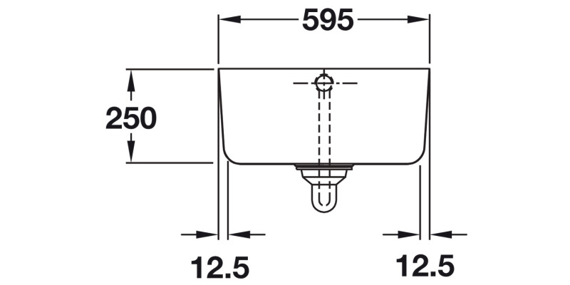 RM CFBL595WH/ Belfast 1.0B Sink Wht