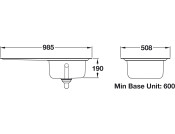 RM OL9851R/ Oakland St/St 1.0B RH Sink