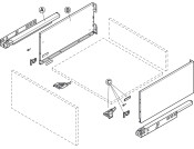 Dynapro Drawer Runner Full 70kg 650mm SZP