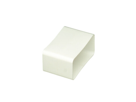 Flat Duct Connector, Flame Retardant PVC, White, Manrose