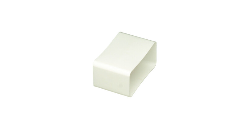 Flat Duct Connector, Flame Retardant PVC, White, Manrose
