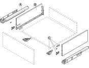 Dynapro Drawer Runner Full 40kg 550mm SZP