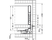 Dynapro Drawer Runner Full 40kg 550mm SZP