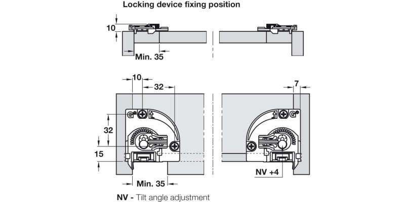 Dynapro Rear Adaptor RH 200pc