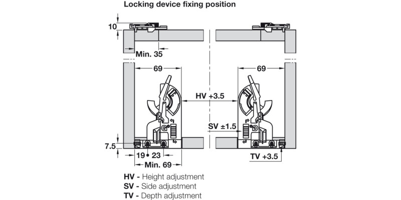 Dynapro Fnt Depth Adj Device LH 200pc