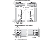 Narrow Drawer Clip+Back Bracket Set
