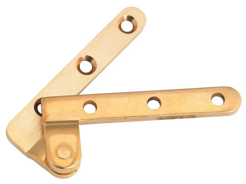 Corner Pivot Hinge, 180deg Without Stop, Cranked Outer Knuckle