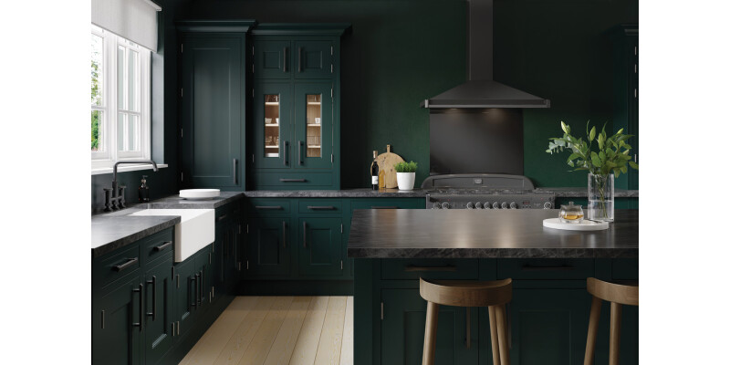 S/B 895x745mm Op.Glass Ebony