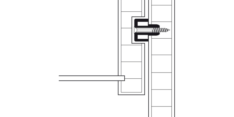 Guide Rail 11/350mm Pl White