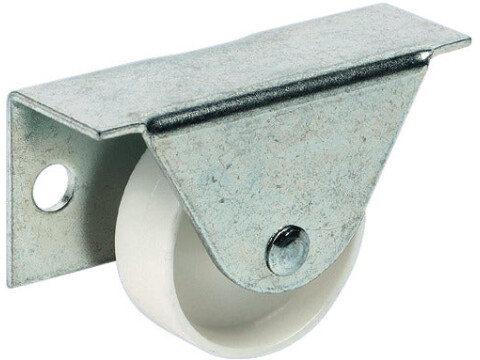 Fixed Single Wheel Castor, without Brake, &Oslash; 35 mm, Side Plate Fixing for Underbe