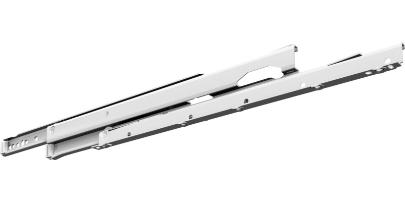 Roller Drawer Runner Base Full 50kg 400mm Wht